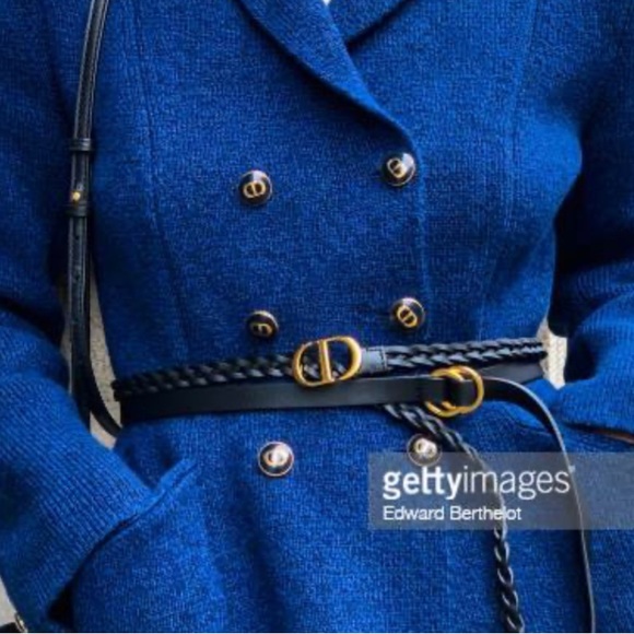 Christian Dior Double Calfskin Belt - NWT- Black Dior belt size 70 - Picture 3 of 14